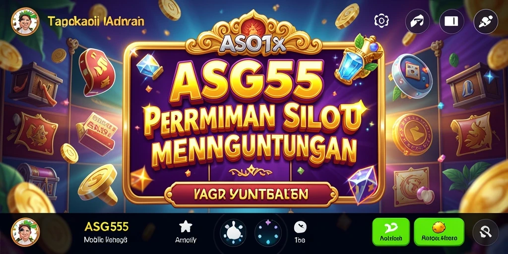 Tampilan gameplay Slot yang menarik dan penuh warna di ASG55.