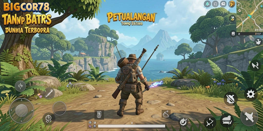 Gameplay seru di dunia terbuka BIGCOR78 menunjukkan kebebasan eksplorasi.