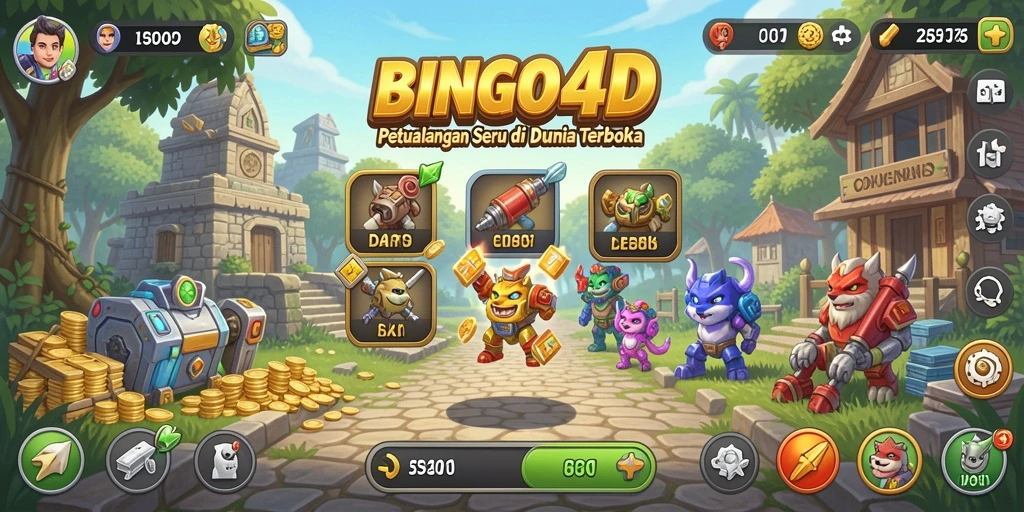 Tampilan menakjubkan dalam gameplay Open World BINGO4D.