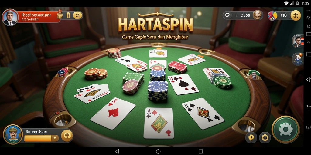 Tampilan gameplay HARTASPIN yang seru dan interaktif.