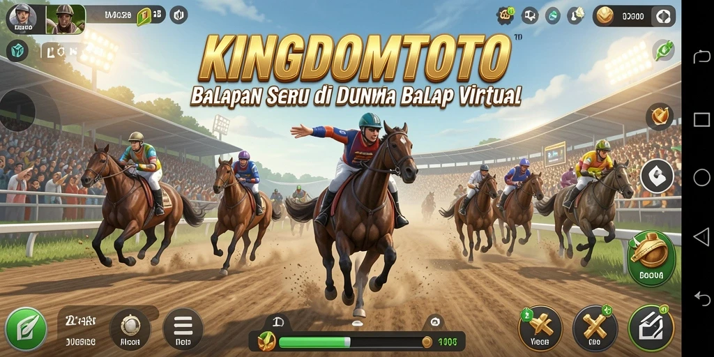 Tampilan menegangkan dari aksi balapan di KINGDOMTOTO.