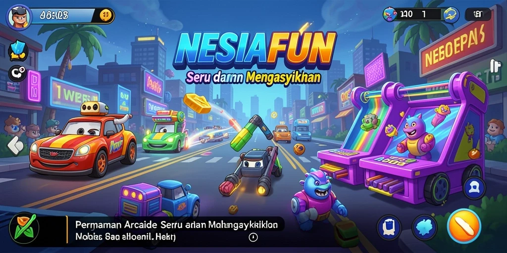 Tangkapan layar NESIAFUN menampilkan aksi gameplay Arcade yang mengasyikkan.
