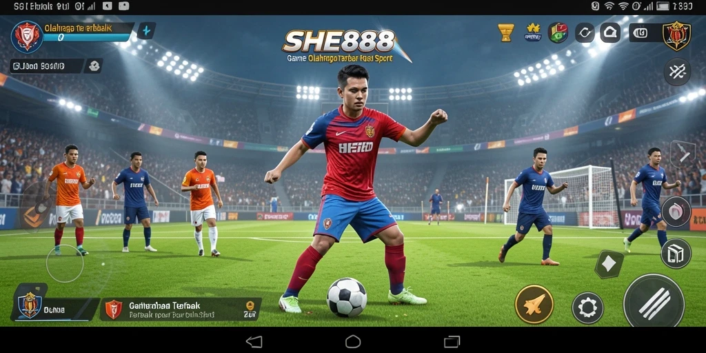 SHE888 menampilkan gameplay olahraga yang mendebarkan dan seru.