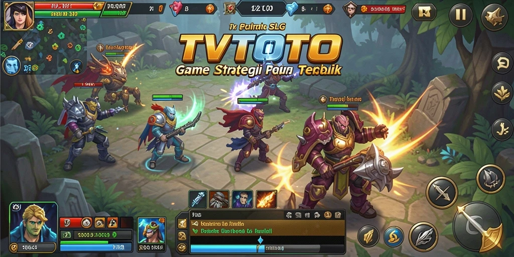 Screenshot utama TVTOTO menunjukkan aksi gameplay yang mendebarkan.