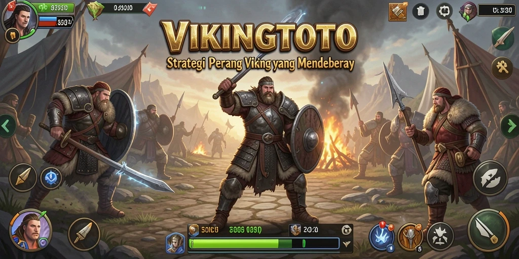 Tampilan permainan strategi seru dalam VIKINGTOTO.